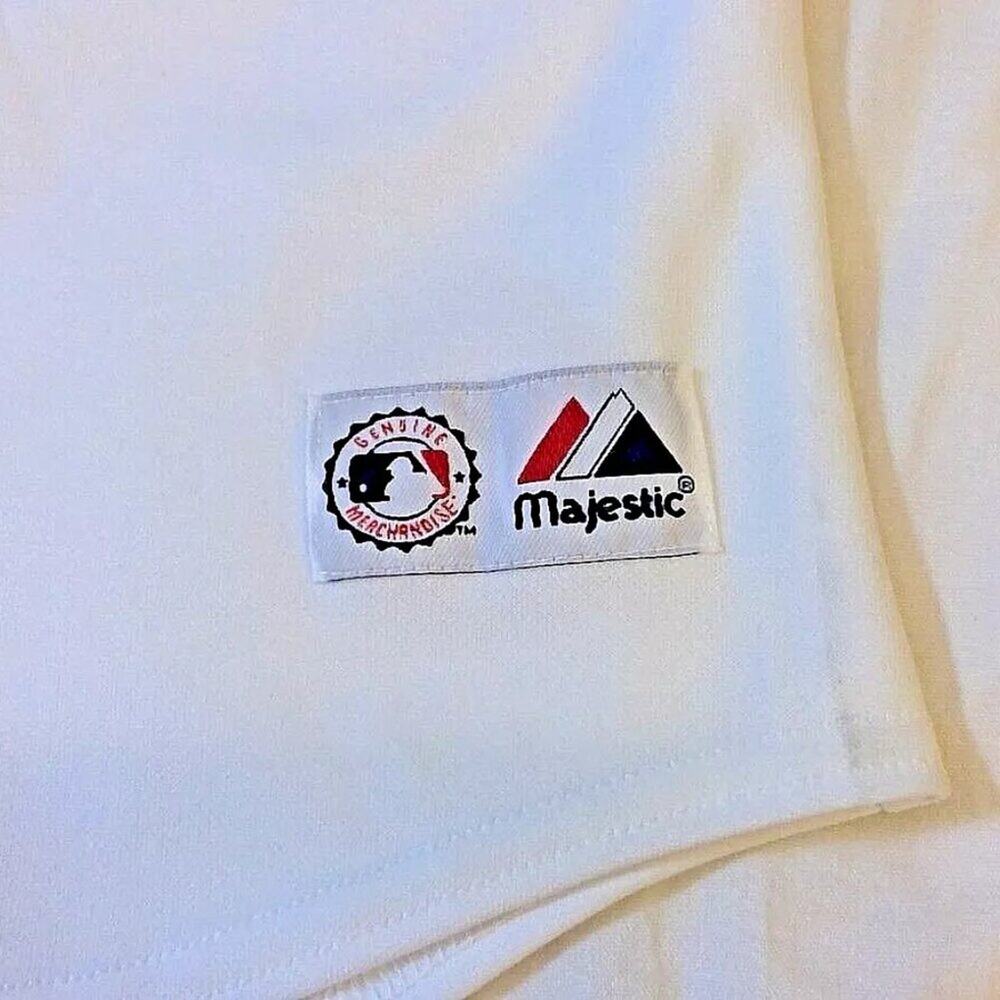VTG Majestic 6403 Blank Washington Nationals Youth Jersey M White USA Made MLB - Picture 2 of 7